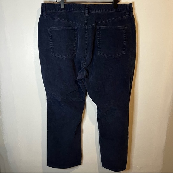 Women’s | L.L. Bean Blue Corduroy Bootcut Jeans | Size 20 Petite - Picture 6 of 9